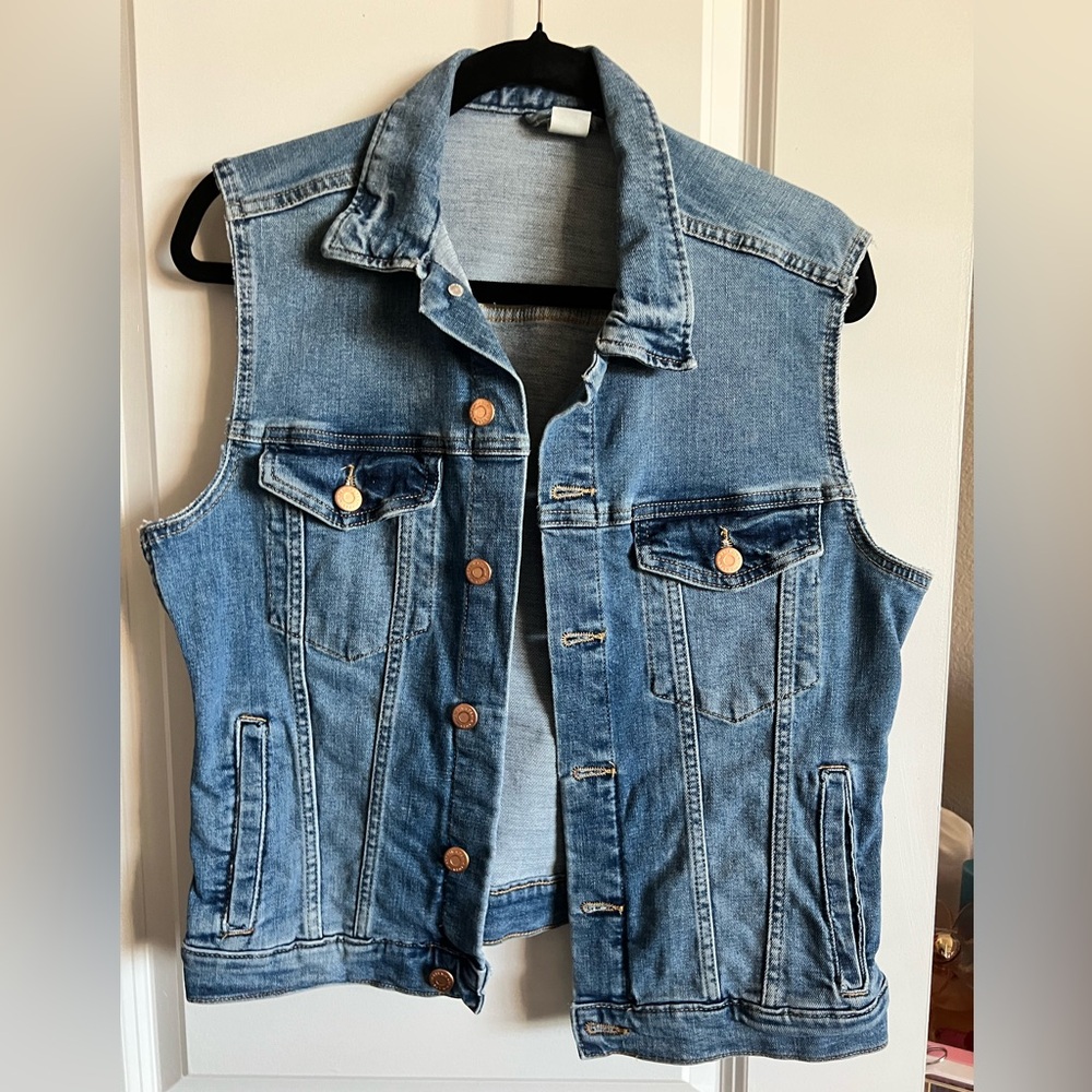 H&M Blue Denim Vest